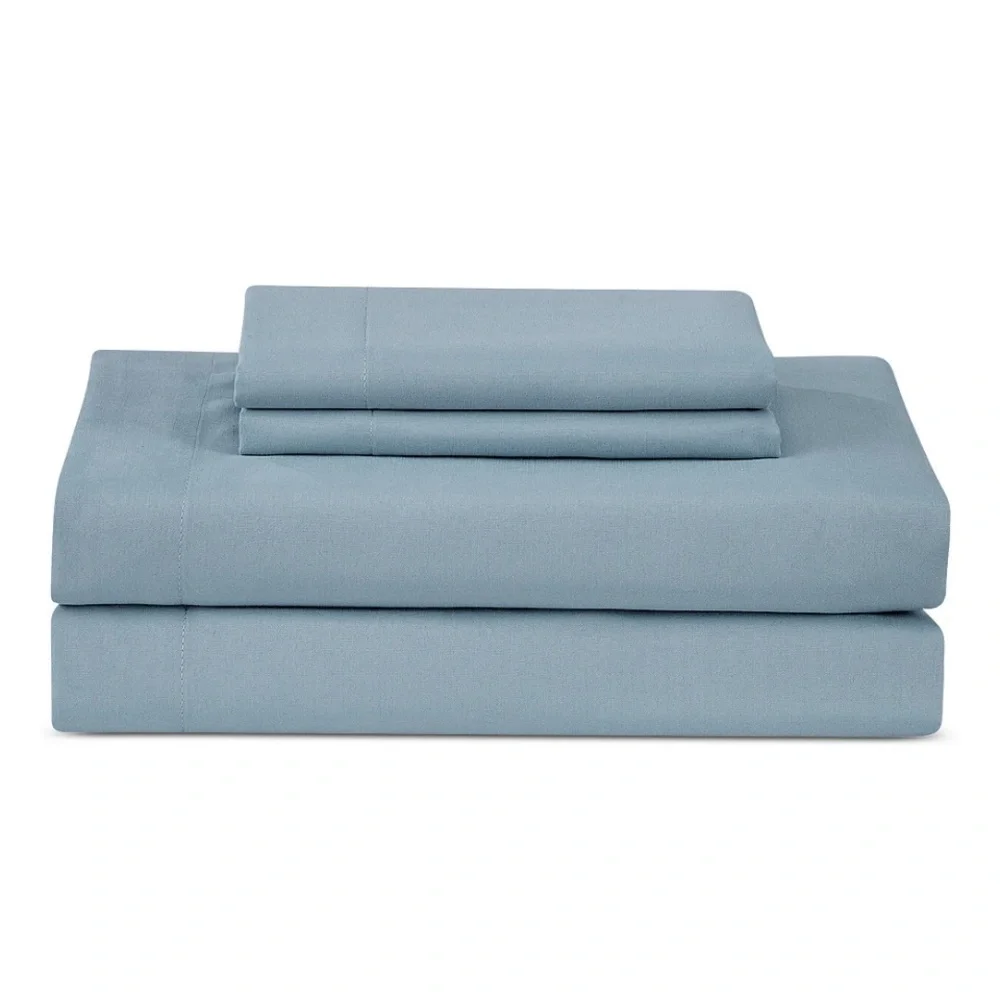 Shawna King Sheet Set Soothing Periwinkle Gray 4 Piece New (Out of Box NEW)